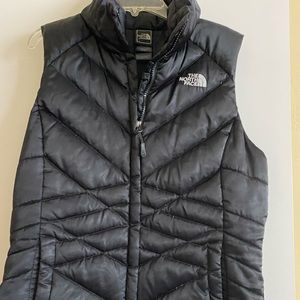 NorthFace Black Quilted Vest